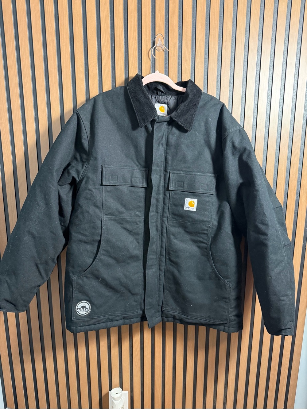 Carhartt Black Men's Insulated Work Jacket size XL